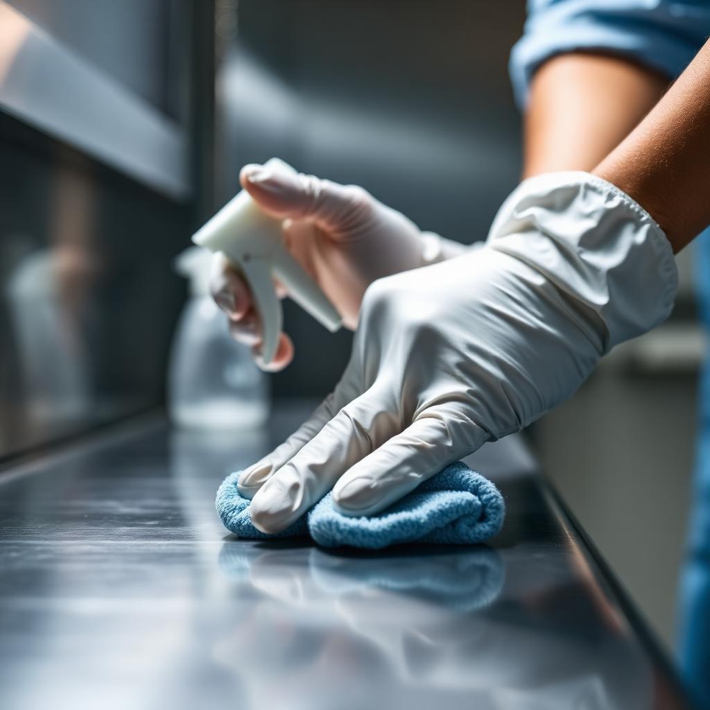 Präzise Oberflächendesinfektion nach HACCP-Standard